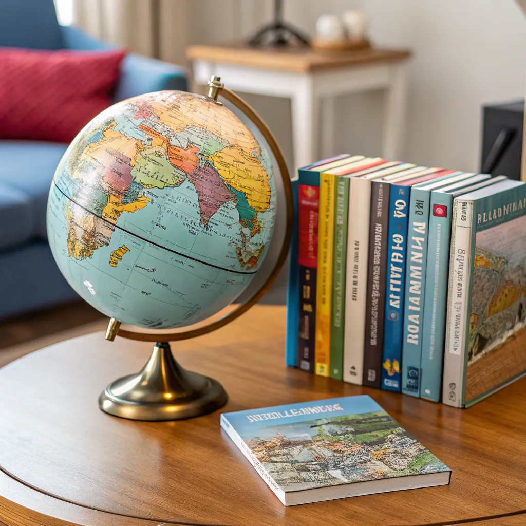 Globe and travel books